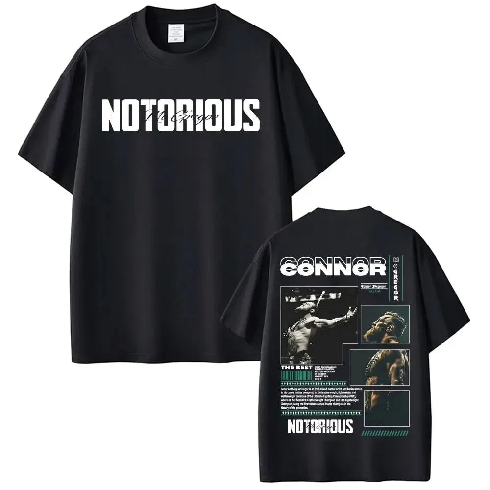 Limited Edition McGregor “The Notorious” Graphic Tee – Oversized Cotton Shirt