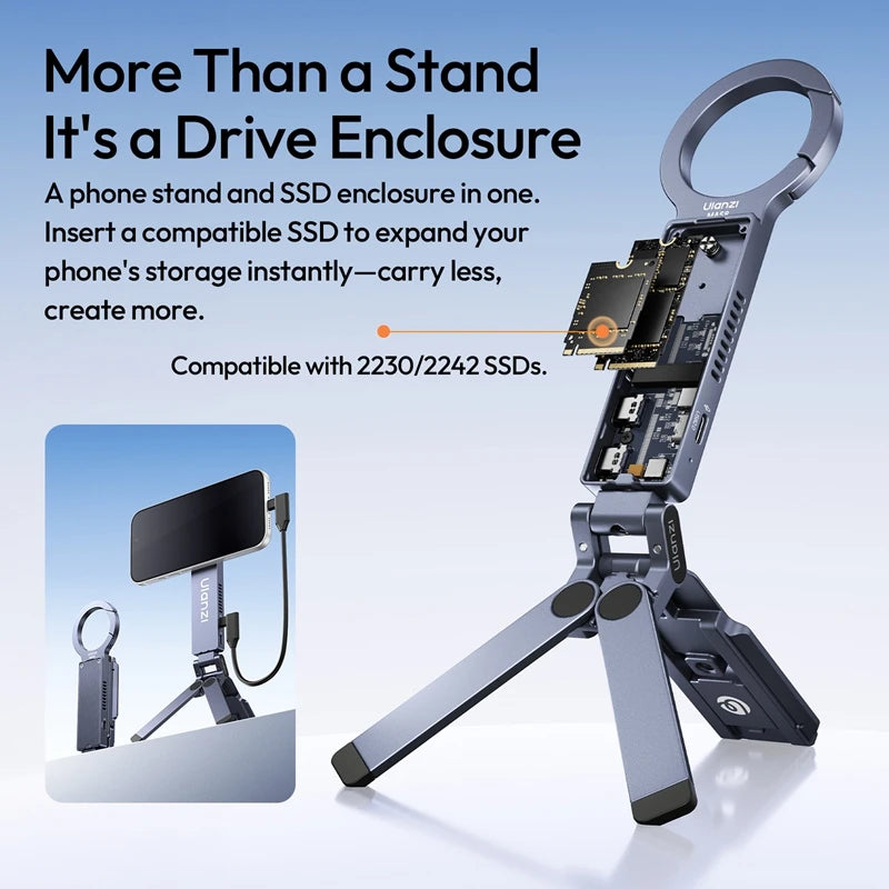 Ulanzi Creator MagSafe SSD Stand for Phone Vlogging & Streaming