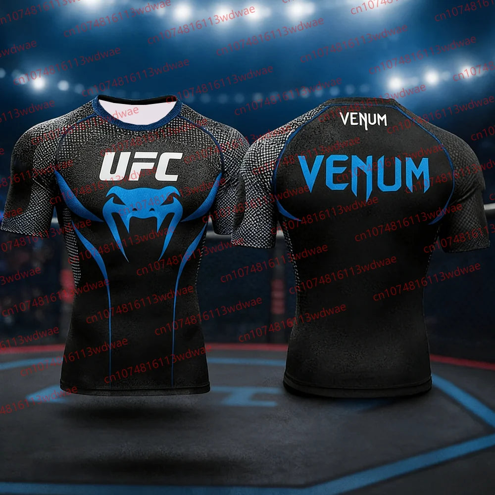 UFC Brand Men's Compression Shirt Short Sleeve Quick