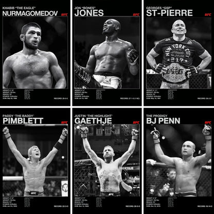 Boxing Legends Posters Fighting UFC