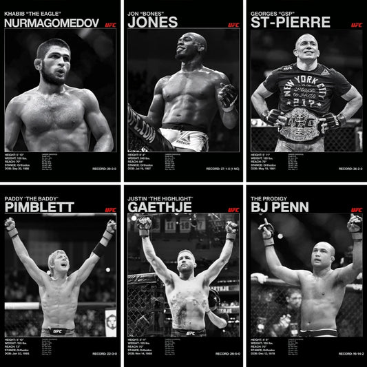Boxing Legends Posters Fighting UFC
