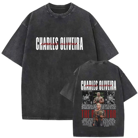 Charles Oliveira Do Bronx Vintage Washed T-shirt